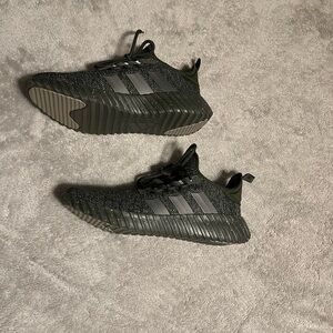 Adidas Dark Green and Black Athletic Shoes